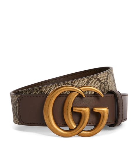 gucci belt in beige gray leather double g|Gucci belt gg supreme.